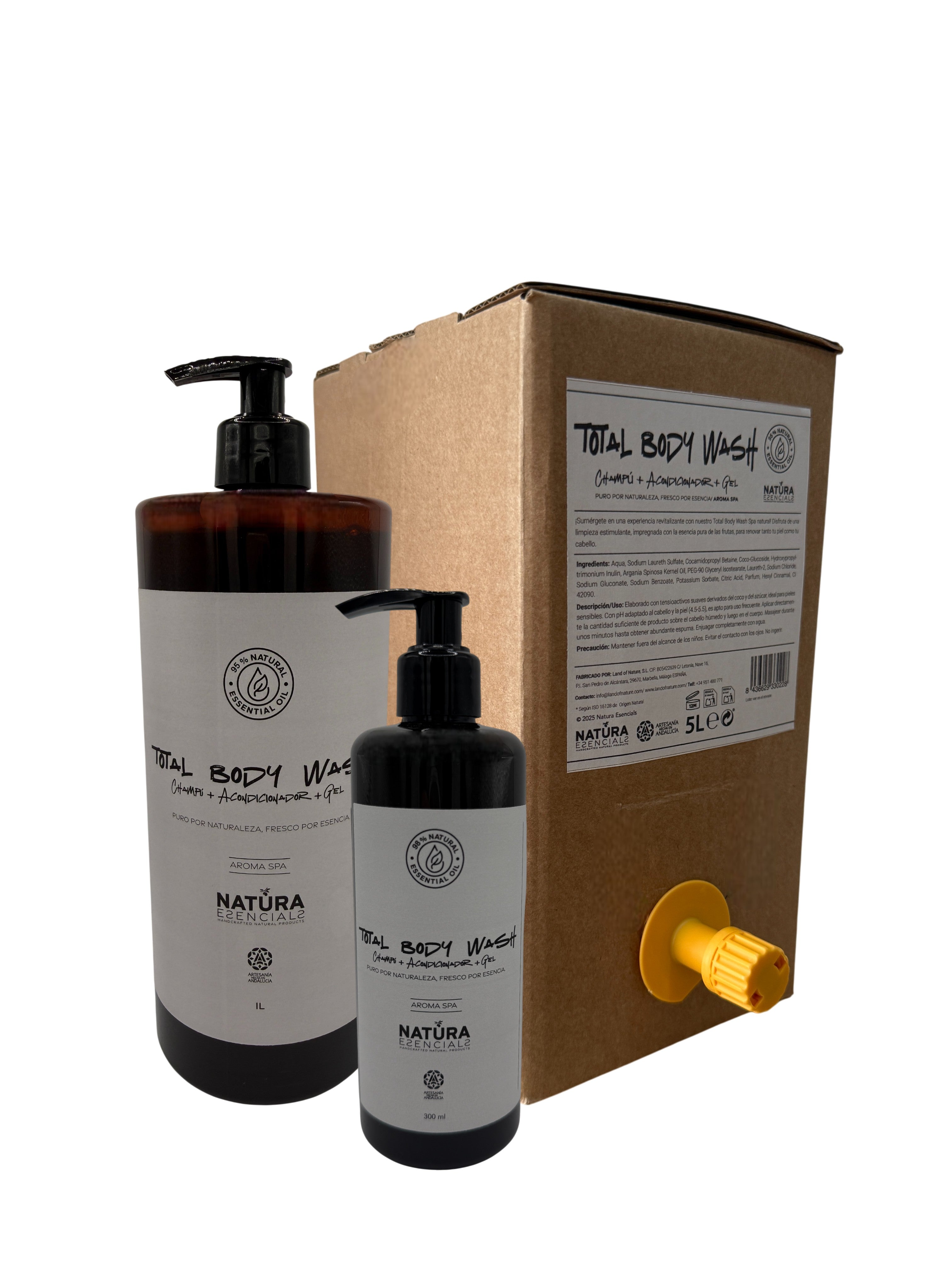 Total Body Wash natural para cuerpo y cabello | Natura Esencials