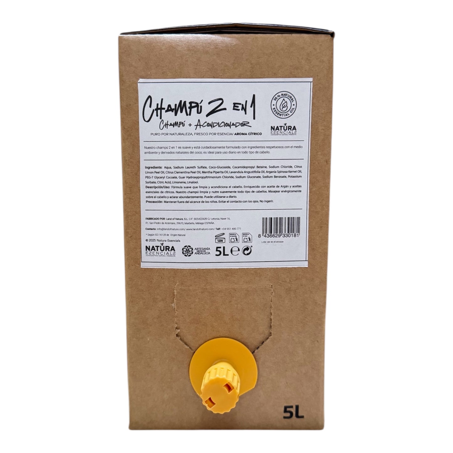 Champú 2 en 1 natural para cabello normal | Natura Esencials